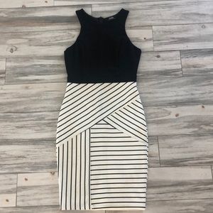 Black and white midi dress Lulus